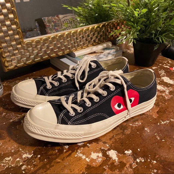 cdg low top black